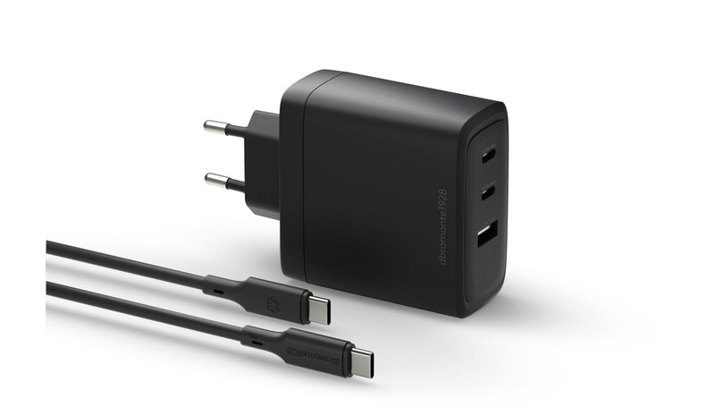 dbramante1928 IT - EU W. Charger - 100W + 2m C-C TPE cable - BLK