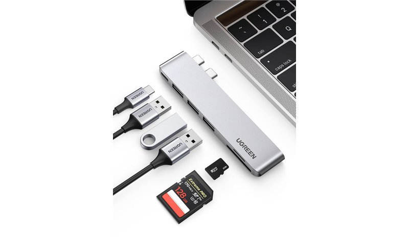 Ugreen 60560 laptop dock/port replicator Docking USB 3.2 Gen 1 (3.1 Gen 1) Type-C Silver