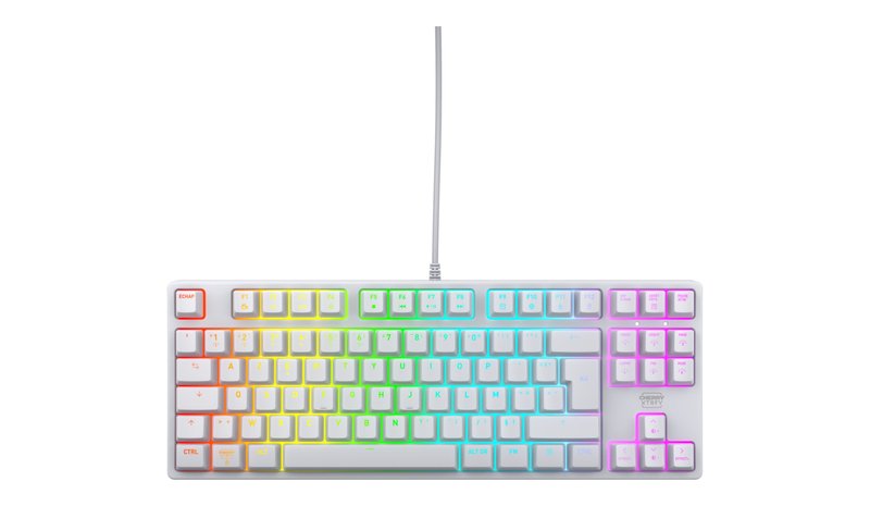 CHERRY CX-K4V2-RGB-TKL-WH-R-FRA