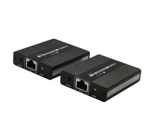 Techly IDATA EXT-E71 AV extender AV transmitter & receiver Black