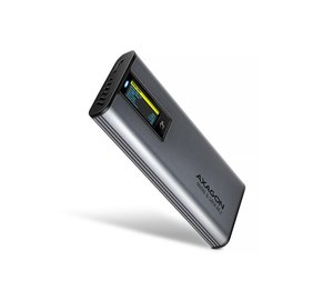 Axagon EEM2-SD2 USB-C 10Gbps - M.2 NVMe & SATA SSD DISPLAY box