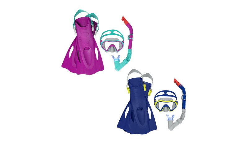 Bestway Crusader Youth 7+ Snorkel Set with Fins