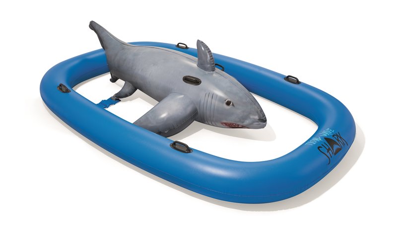 Bestway 41124 pool/beach float Black, Blue, Grey Vinyl Ride-on float