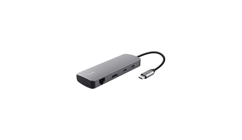 Trust 25672 interface hub USB Type-C Grey