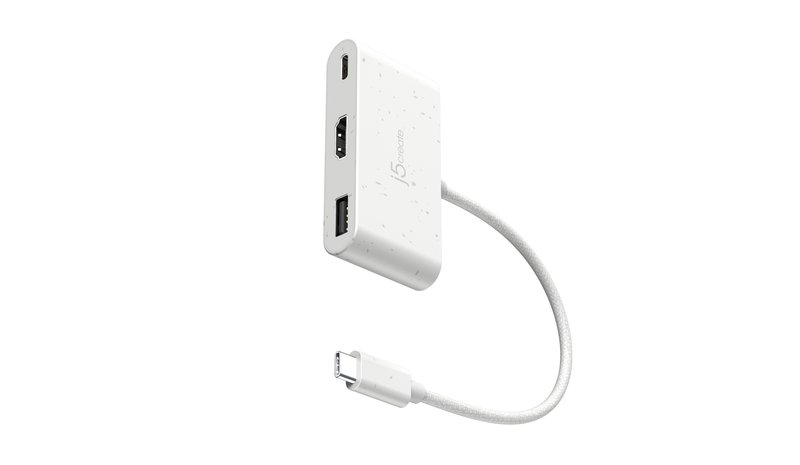 j5create JCA379EW - USB-C® to HDMI™ & USB™ Type-A with Power Delivery