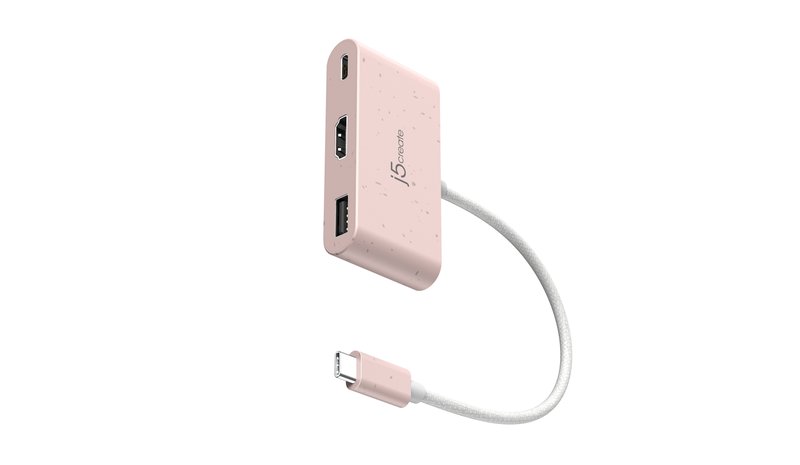 j5create JCA379ER - USB-C® to HDMI™ & USB™ Type-A with Power Delivery