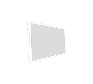 Multibrackets Extra Cloth, M Grey Plus, Gain 0,90 16:9, 100"
