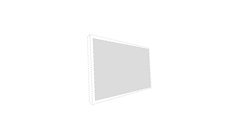 Multibrackets Extra Cloth, M Grey Plus, Gain 0,90 16:9, 100"