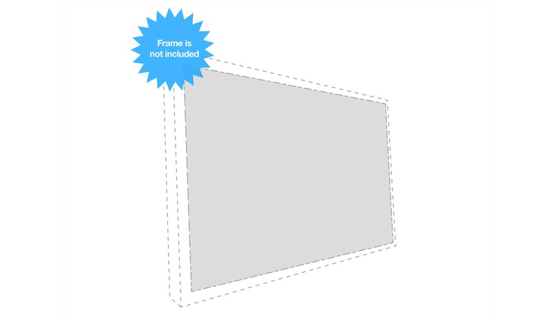 Multibrackets Extra Cloth, M Grey Plus, Gain 0,90 16:9, 100"