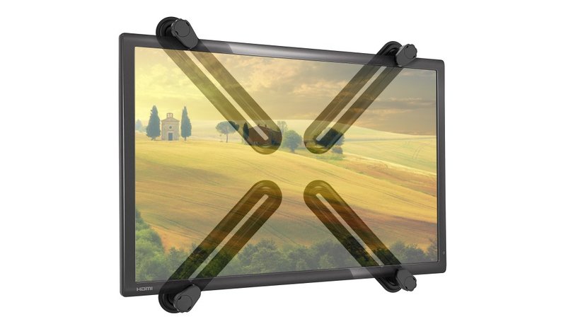 Techly ICA-LCD VESA-M100 68.6 cm (27") Pole Black