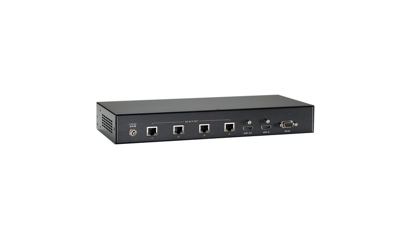 LevelOne HDMI over Cat.5 Transmitter, HDBaseT, 100m, 4 Channel Outputs, 802.3af PoE