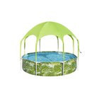 Bestway Splash-in-Shade Round Above Ground Pool with UV Careful Sunshade