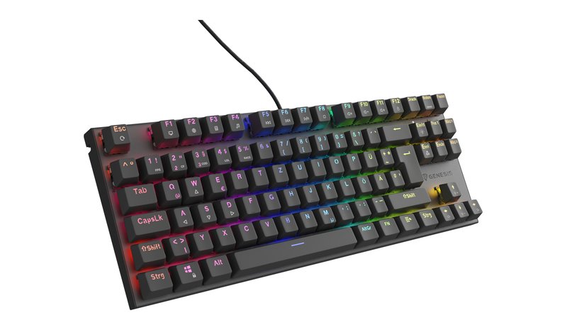 GENESIS Thor 303 TKL keyboard Gaming USB QWERTZ German Black