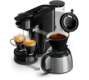 Senseo HD6592/65 coffee maker Semi-auto Combi coffee maker 1 L