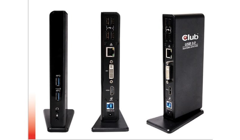 CLUB3D USB Gen1 Type A Dual Display ( HDMI and DVI) DisplayLink™ Docking Station