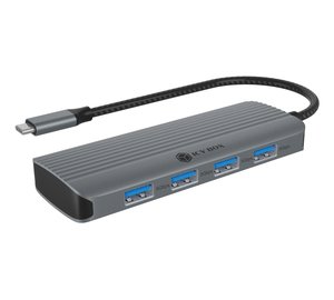 ICY BOX IB-DK4022a-CPD Wired USB 3.2 Gen 1 (3.1 Gen 1) Type-C Aluminium, Silver