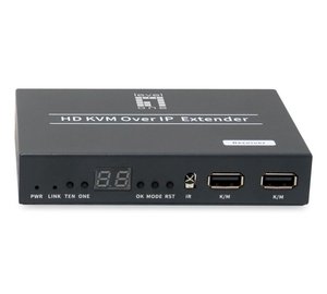 LevelOne HVE-6701R AV extender AV receiver Black