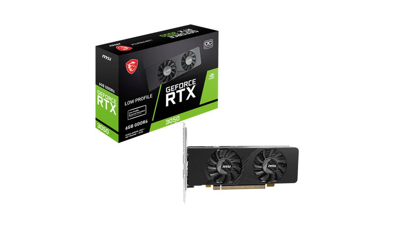 MSI GEFORCE RTX 3050 LP E 6G OC graphics card NVIDIA 6 GB GDDR6