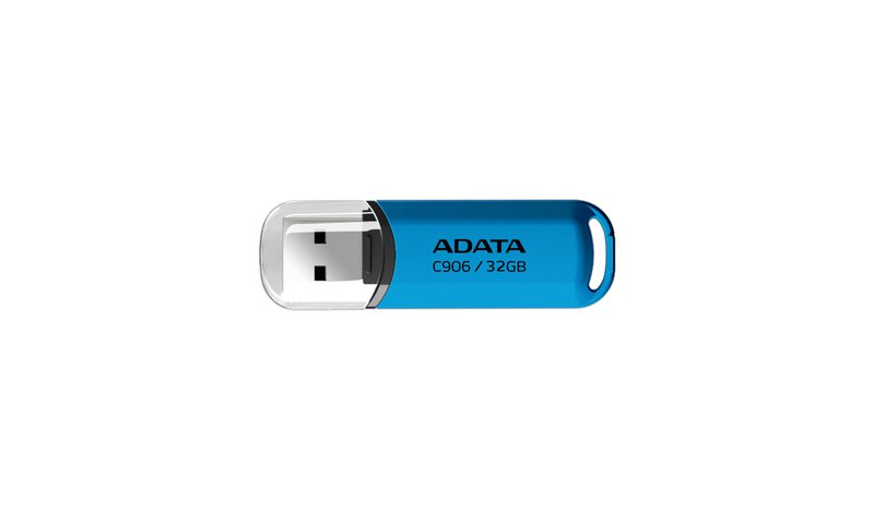 ADATA AC906-32G-RWB USB flash drive 32 GB USB Type-A 2.0 Blue, Transparent