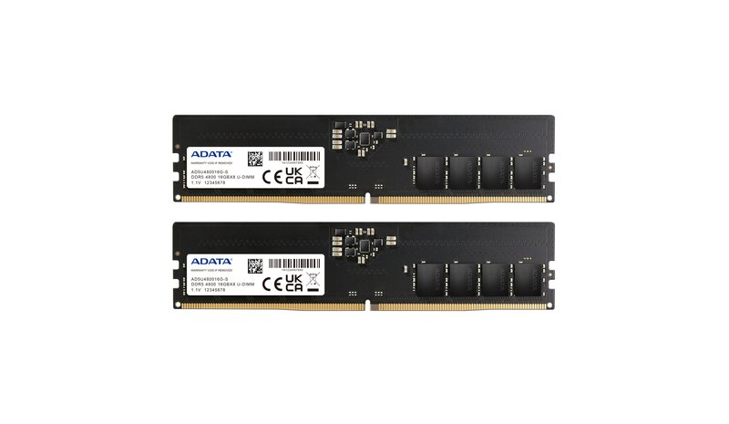 ADATA AD5U480016G-DT memory module 32 GB 2 x 16 GB DDR5 288-pin DIMM ECC