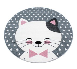 Lasten matto Kids Pink 0550, 120x120 cm