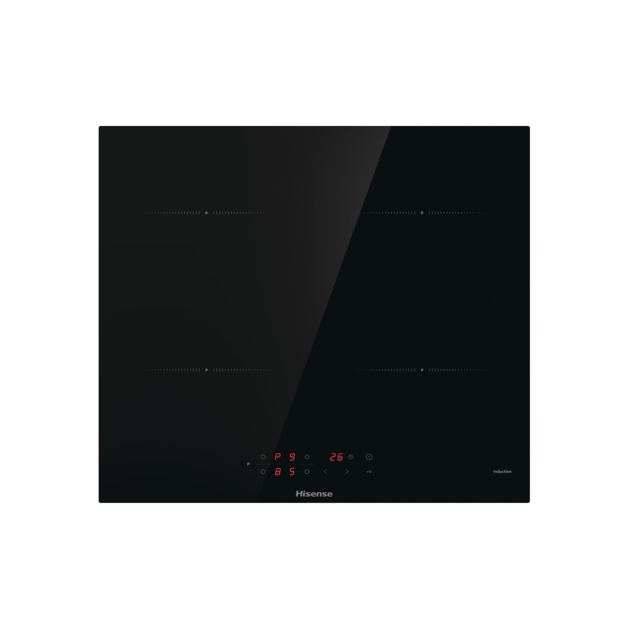 Hisense HI6401BSCE Musta Kiinteä 60 cm Keittoalueinduktioliesi 4 alue(tta)