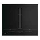 Hisense This 60 cm wide induction hob with built in hood is perfect for kitchen islands and open spaces. It provides fast heating, powerful ventilation, and a sleek black glass design. Slider controls and Wi Fi connectivity make cooking easy and convenien