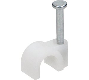 Pyöreä kaapelipidike nippusiteellä, 10mm, 25 kpl.