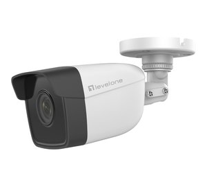 LevelOne GEMINI Fixed IP Network Camera, 2-Megapixel, H.265, 802.3af PoE, IR LEDs, Indoor/Outdoor