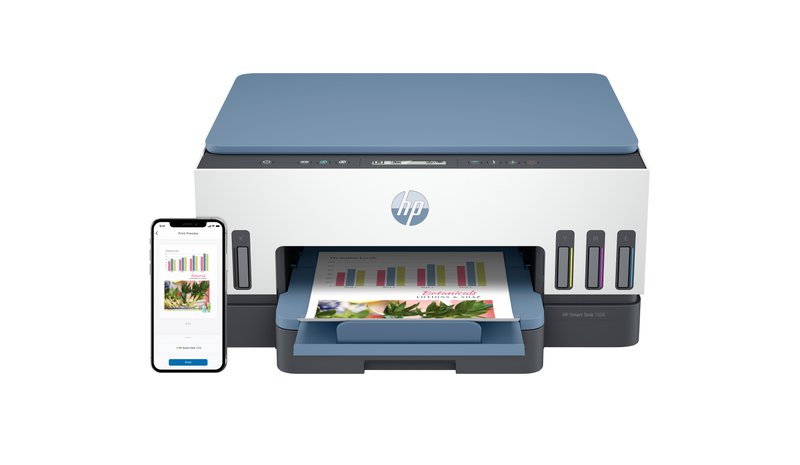 HP Smart Tank 7006 Wireless All-in-One Color Printer, Two-sided printing; Copier, Scanner