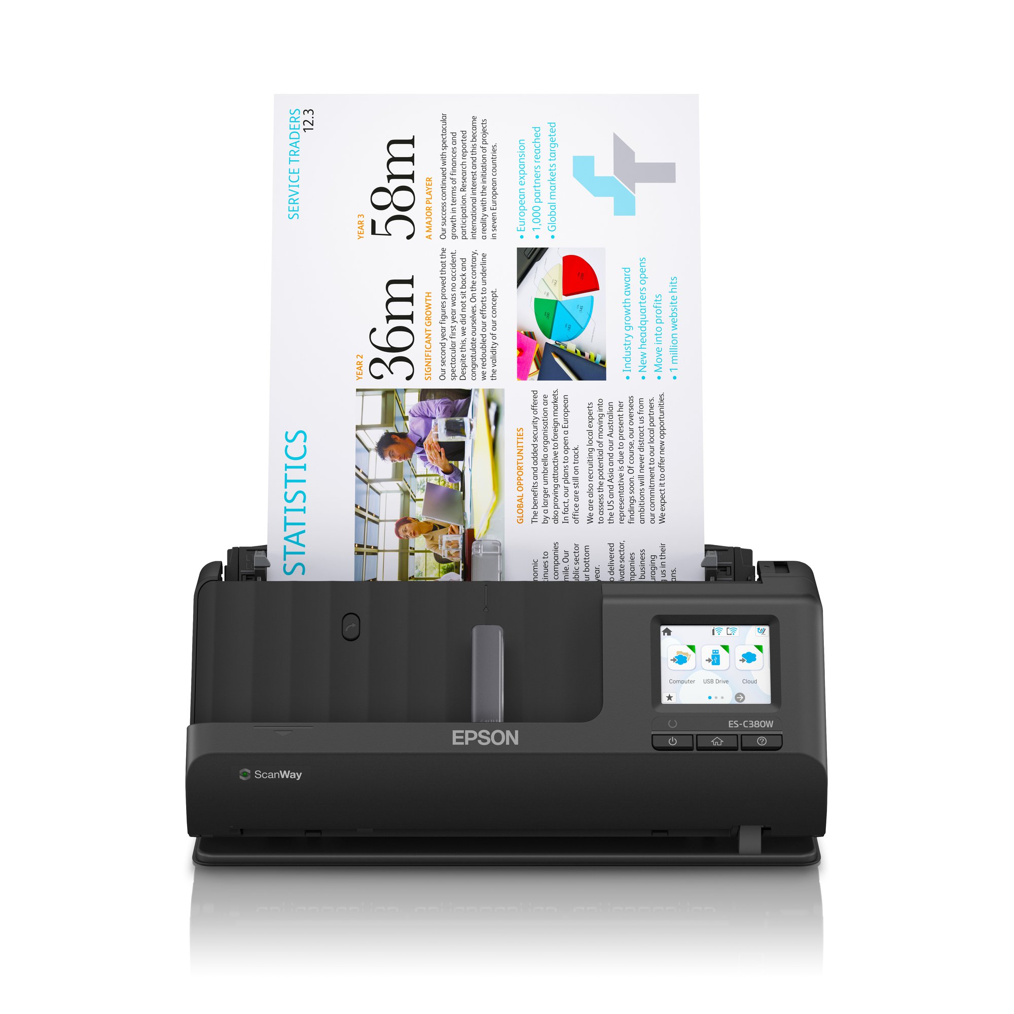 Epson WorkForce ES-C380W -A4-skanneri, langaton
