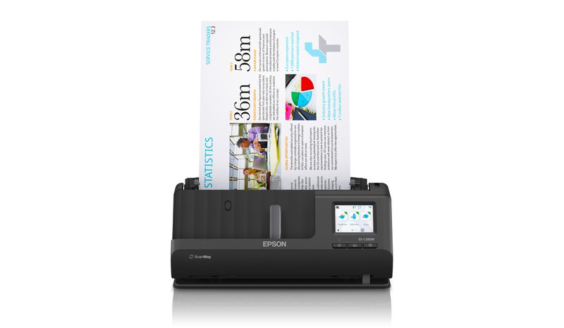 Epson ES-C380W ADF + Sheet-fed scanner 600 x 600 DPI A4 Black
