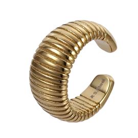 Lykken Trend kullattu kaareva earcuff teräskorvakoru 12 mm
