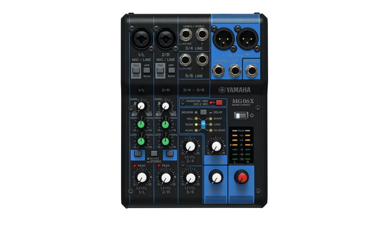 Yamaha MG06X audio mixer 6 channels Black