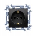 Simon 10 sinkku Schuko Jack, Matt Black