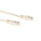 ACT Ivory 15 meter U/UTP CAT6 patch cable with RJ45 connectors