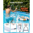 A-mallin uima-allastikkaat, 4 askelmaa, 121,9 cm korkeille seinille