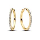 Pandora Timeless Sparkling Hoop rengaskorvakorut, keltakullattu, 264652C01