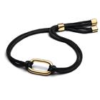 Pandora ME Openable Link Cord rannekoru, tekstiili ja keltakullattu, 564680C01
