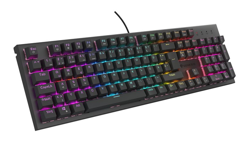 GENESIS NKG-2179 keyboard Gaming USB QWERTZ German Black