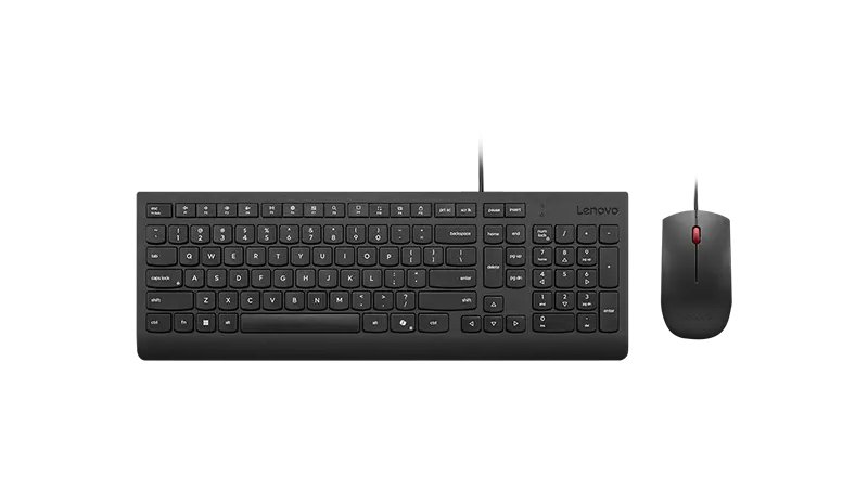 Lenovo 4X31R64409 keyboard Mouse included Universal USB Danish Black