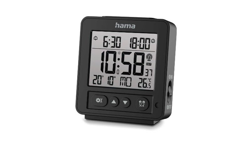 Hama Rhodos Digital alarm clock Black