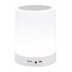 Manhattan Sound Science Bluetooth Speaker, 5 hour Playback time, Range 10m, microSD card reader (32GB), Aux 3.5mm connector, Output 3W, USB-A charging cable included, 1200mAH battery, Bluetooth v5, Built-in hanger, White, 3 Year Warranty
