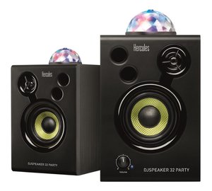 Hercules DJ Speaker 32 Party Black Wired 30 W