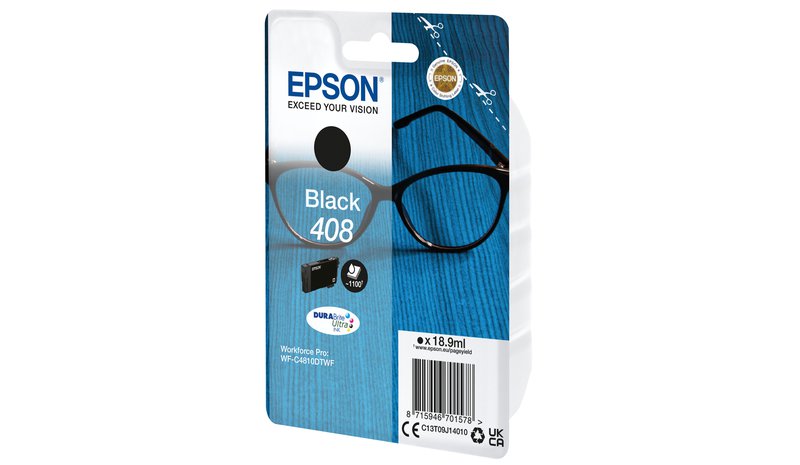 Epson 408 Spectacles DURABrite Ultra Single Black Ink