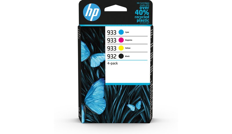 HP 932 Black/933 Cyan/Magenta/Yellow 4-pack Original Inks