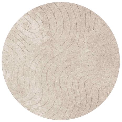 vidaXL Alue matot Pyöreä PALMERAS Beige Ø 120 CM Polyesteri