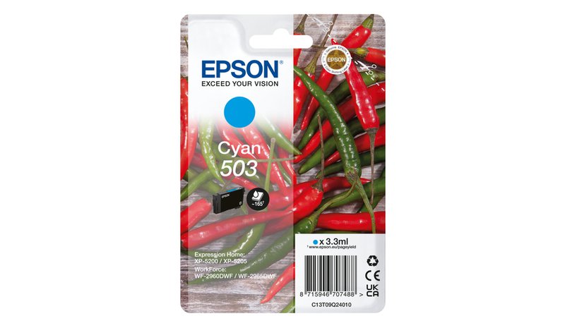 Epson Singlepack Cyan 503 Ink – kuva 1/5