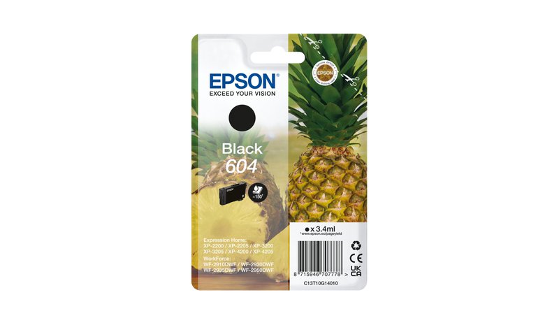 Epson 604 Pineapple Singlepack Black Ink