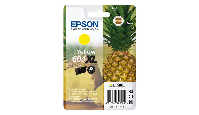 Epson Singlepack Yellow 604XL Ink